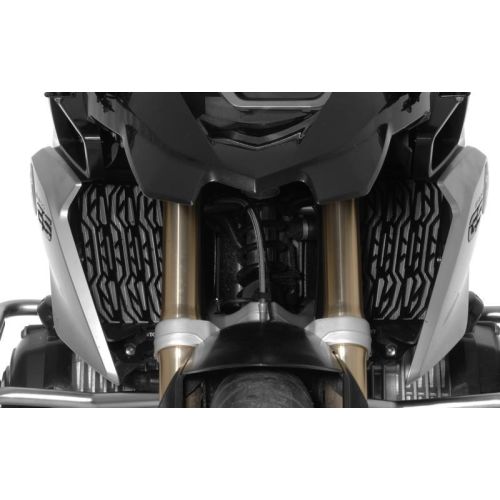 Kühlerschutz Edelstahl, schwarz, für BMW R1250GS/ R1200GS (LC)/ R1200GS Adventure (LC)