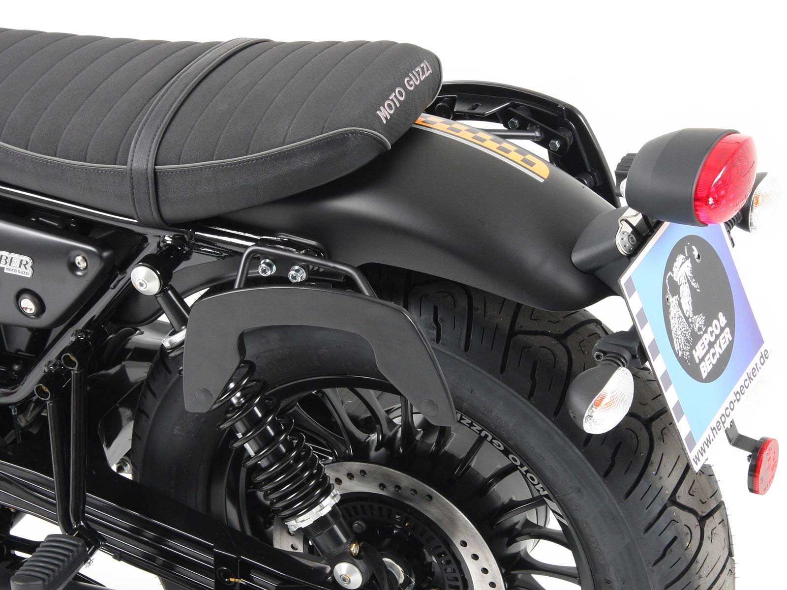 C-Bow Seitenträger schwarz für Moto Guzzi V9 Bobber/Special Edition (2021-2025)