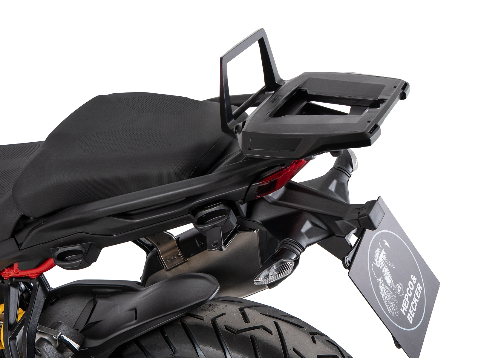 Alurack Topcaseträger schwarz für Kombination mit Originalgepäckbrücke für Ducati Multistrada V2 / S (2025-)
