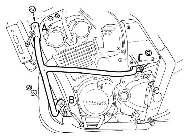 Motorschutzbügel schwarz für Yamaha FZS 600 Fazer (1998-2004)