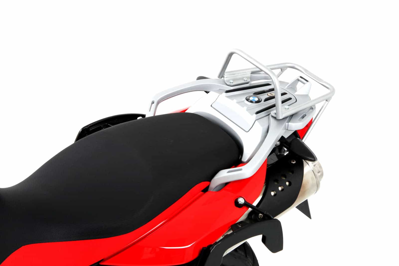 Rohrgepäckbrücke Topcaseträger silber für BMW G 650 GS (2011-2016)/Sertao (2012-2016)