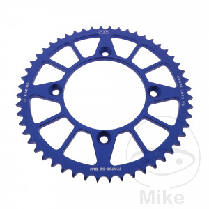 Alu-Kettenrad 52Z Teilung 428 blau Innendurchmesser 100 Lochkreis 120