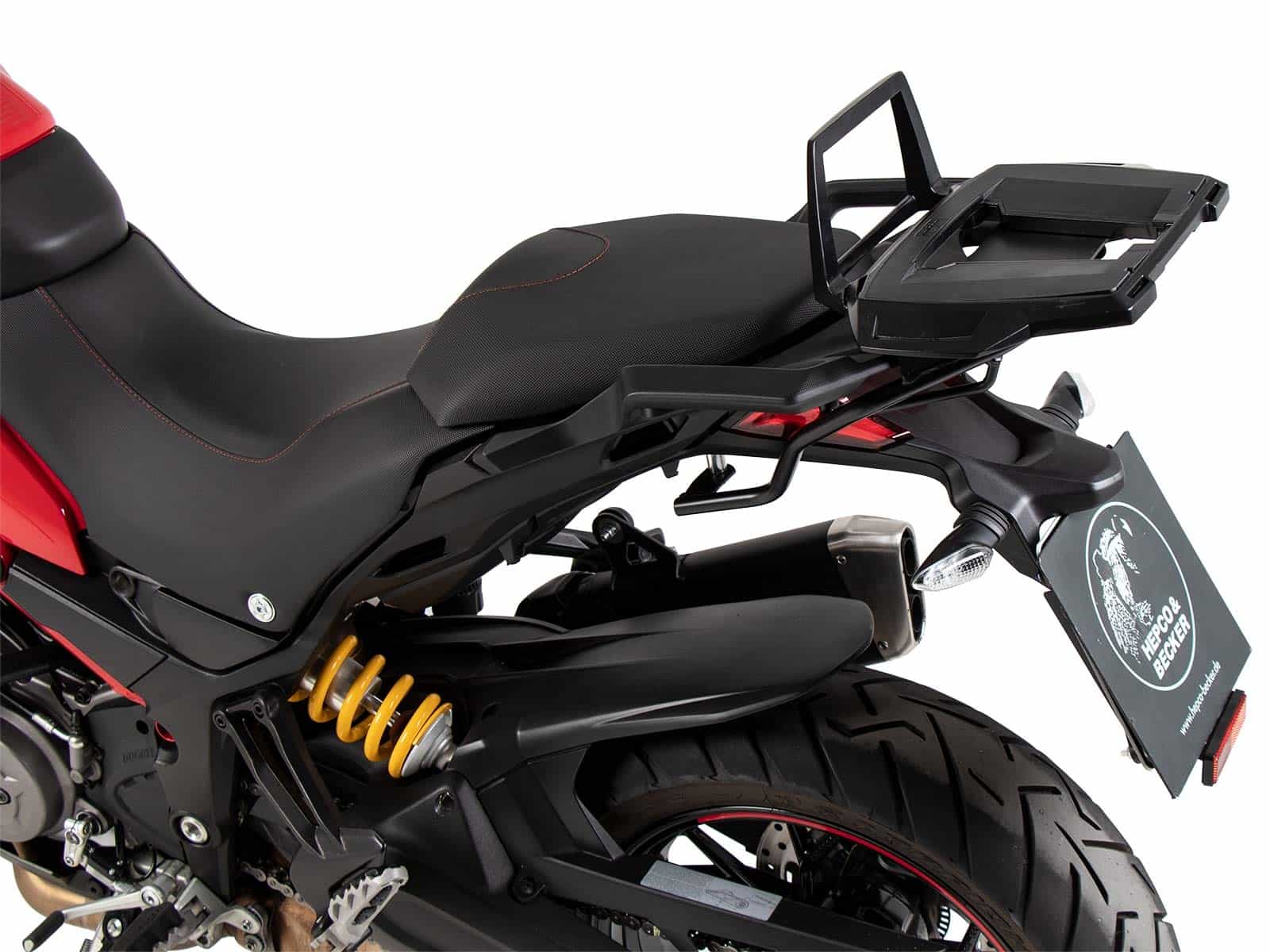 Alurack Topcaseträger schwarz für Ducati Multistrada 1260/S (2018-2020)