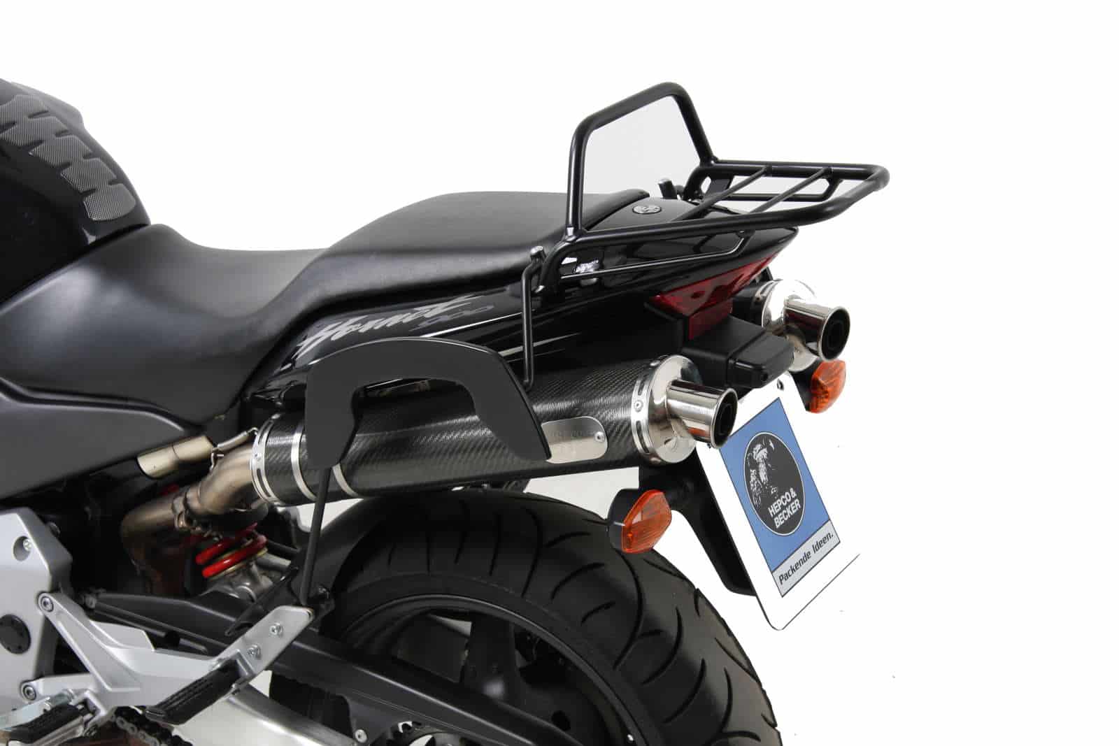 Rohrgepäckbrücke Topcaseträger schwarz für Honda CB 900 Hornet (2002-2005)