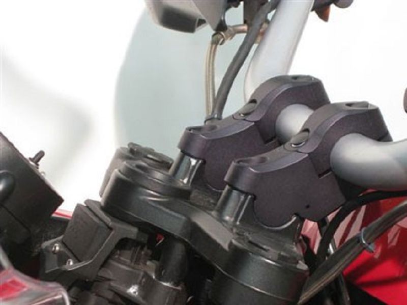 k-1263906472-25389 Lenkererhöhung und Lenkeradapter mit Versatz 40mm höher ABE für BMW R1200GS BJ 2007