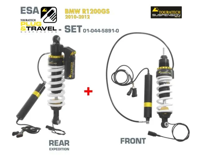 Touratech Suspension Plug & Travel-ESA Expedition SET für BMW R1200GS Model 2010-2012