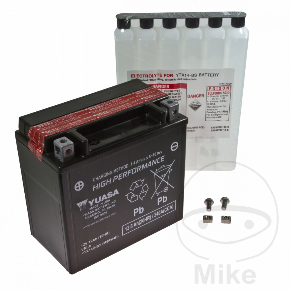 Batterie Motorrad YTX14H-BS Yuasa Alternative: 7074172