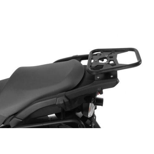 Motorrad Topcaseträger ZEGA Edelstahl schwarz für Kawasaki Versys 1000