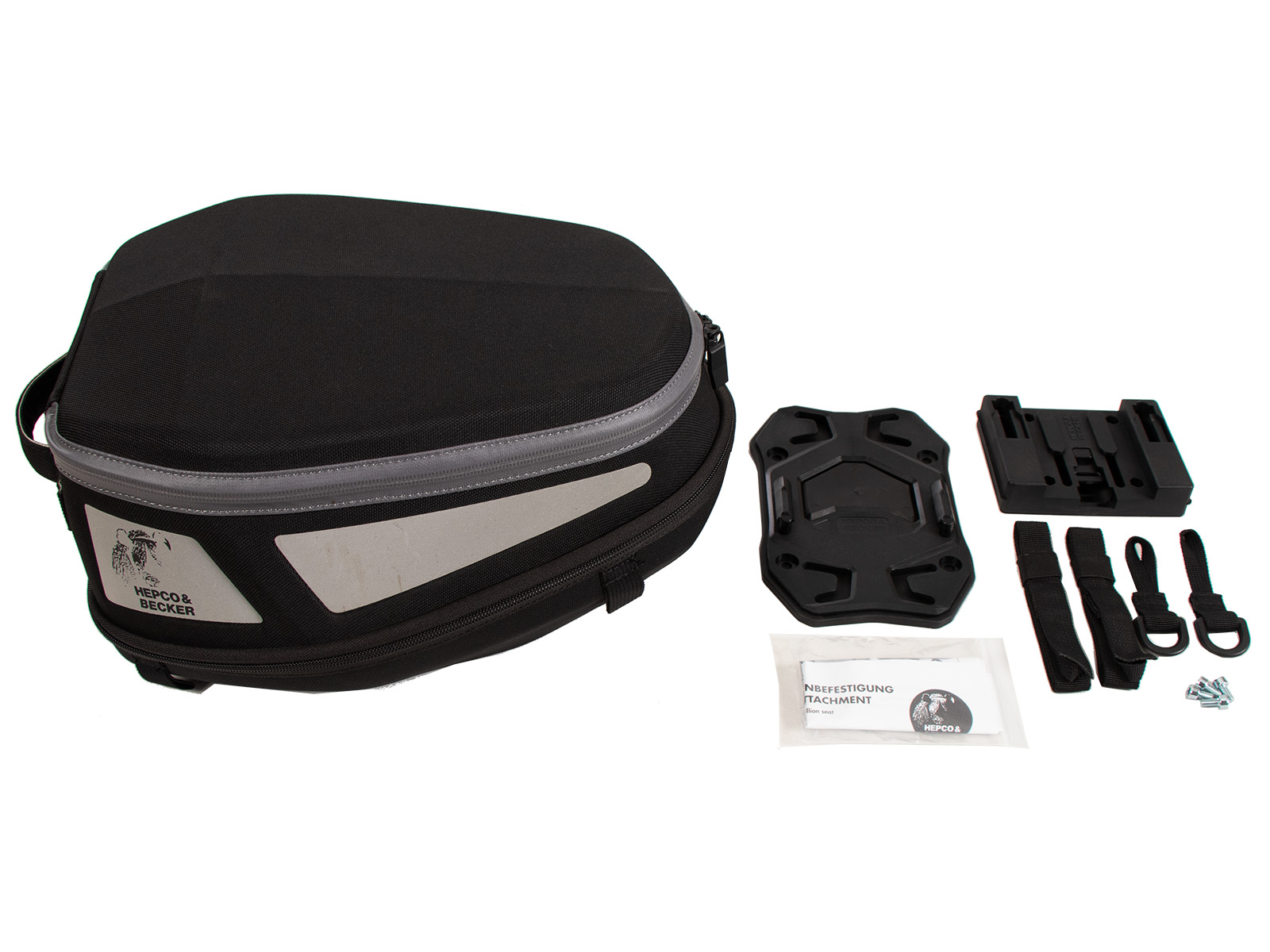 Royster Rearbag Sport Hecktasche schwarz/grau inkl. Seatpad Basic