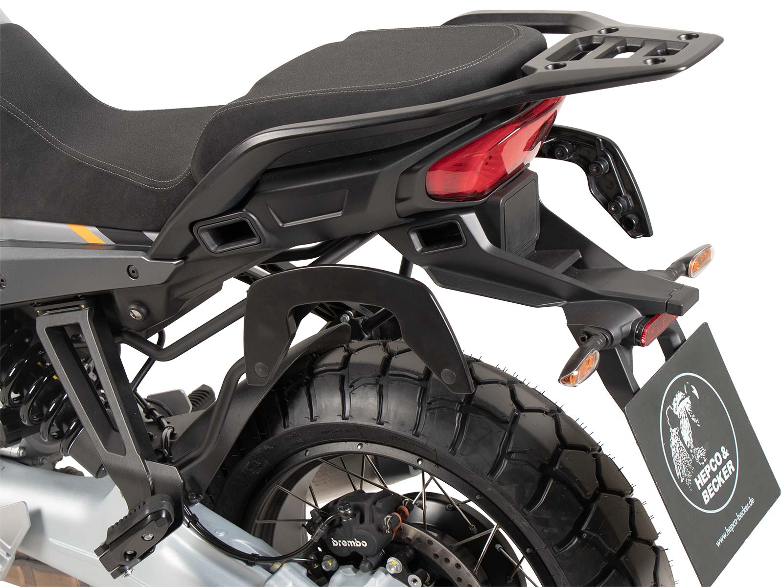 C-Bow Seitenträger schwarz für Moto Guzzi Stelvio (2024-)