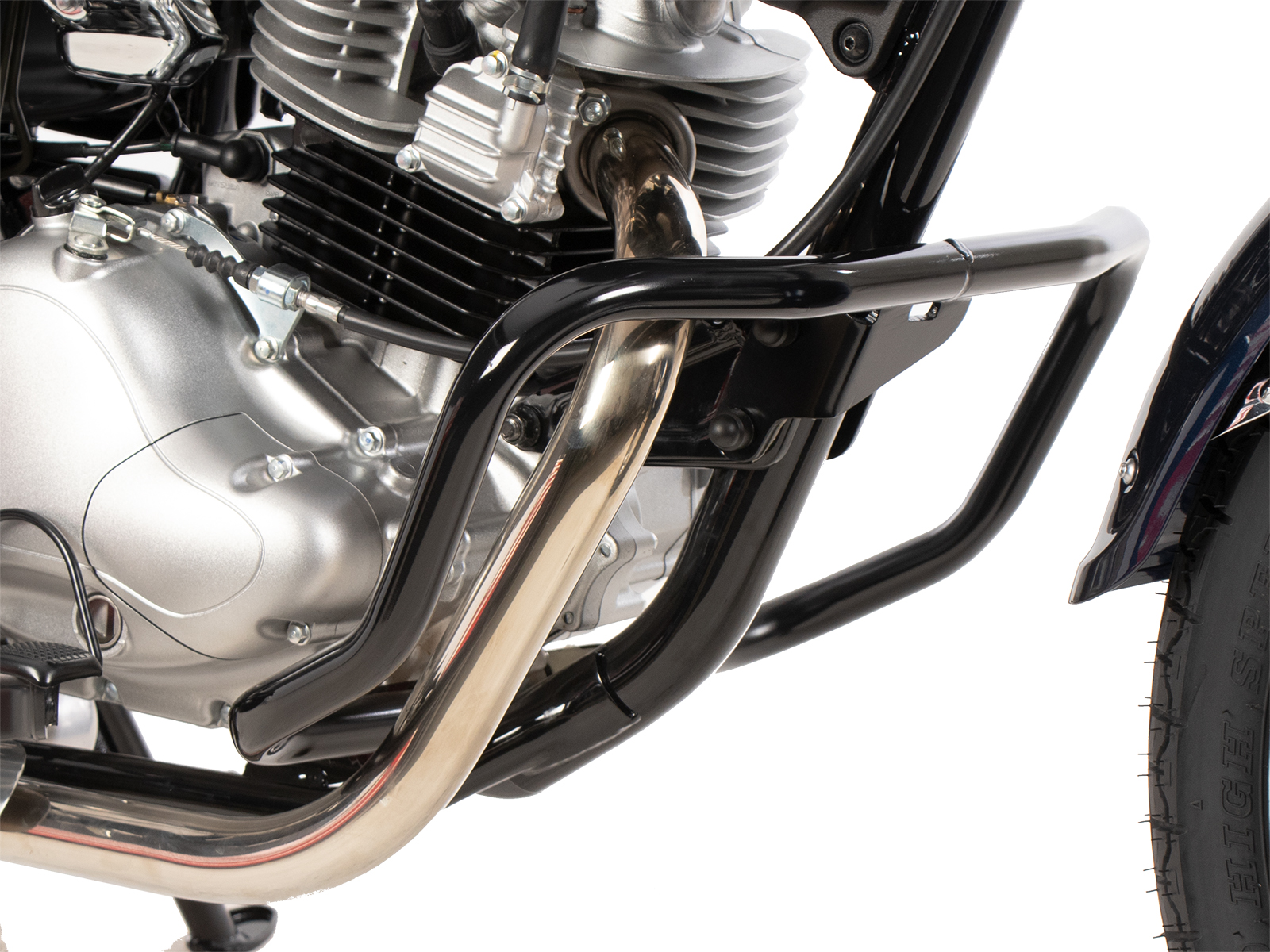 Motorschutzbügel schwarz glanz für Kawasaki W230 / Meguro S1 (2025-)