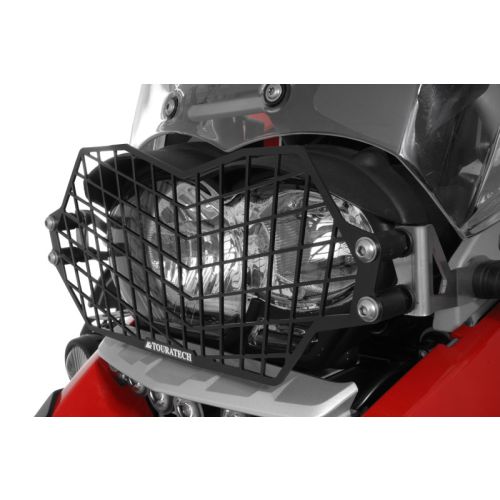 Scheinwerferschutz Edelstahl schwarz mit Schnellverschluss für BMW R1200GS bis 2012/R1200GS Adventure bis 2013 *OFFROAD USE ONLY*