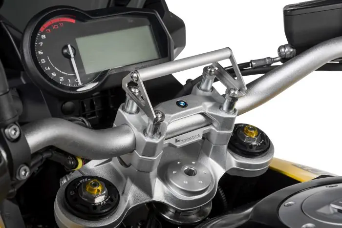 GPS-Anbauadapter auf Lenkerklemmung BMW F900GS/ Adventure, F850GS/ Adventure, für Lenkererhöhung 20 mm