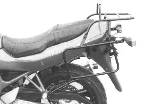 Komplettträgerset (Seitenkofferträger und Rohrgepäckbrücke Topcaseträger) schwarz für Suzuki GSF 600 S/N Bandit (1996-1999)