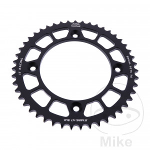 Alu-Kettenrad 47Z Teilung 428 schwarz JT Innendurchmesser 110 Lochkreis 132