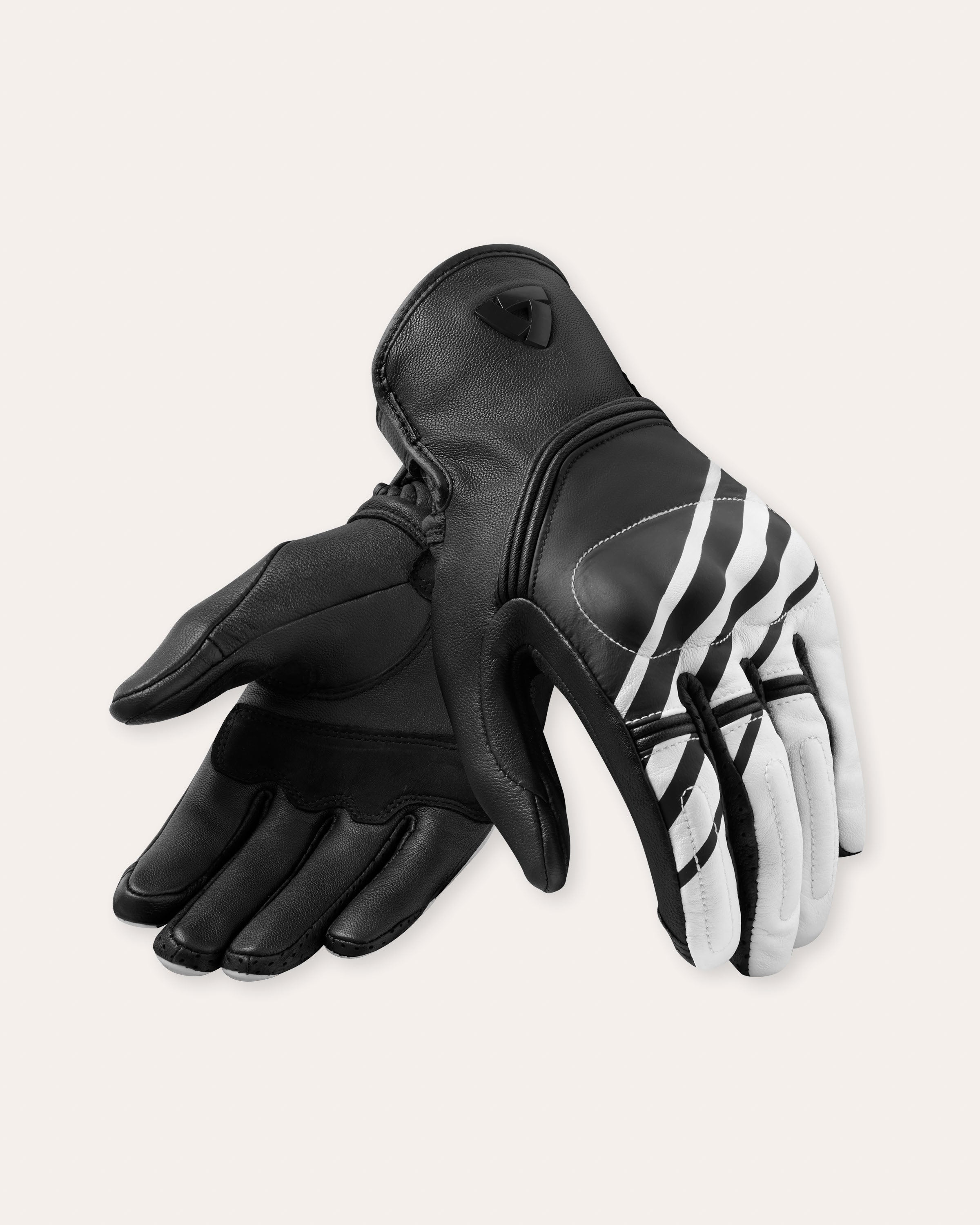 Handschuhe Redhill | Black-White - Schwarz-Weiß / M / Standard - Größe: M - Länge: Standard