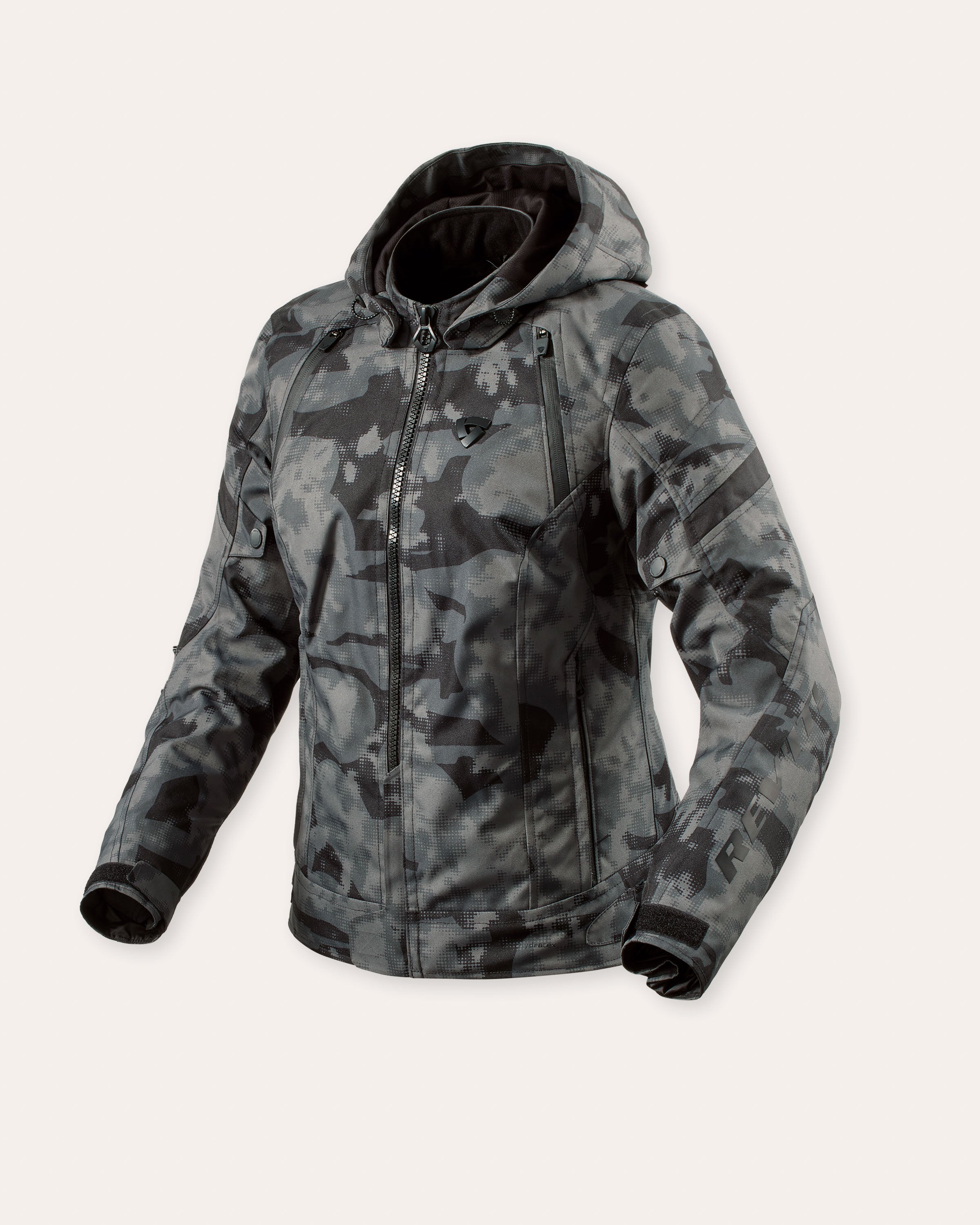 Jacke Flare 3 H2O Ladies Camo Dunkelgrau 34 Standard
