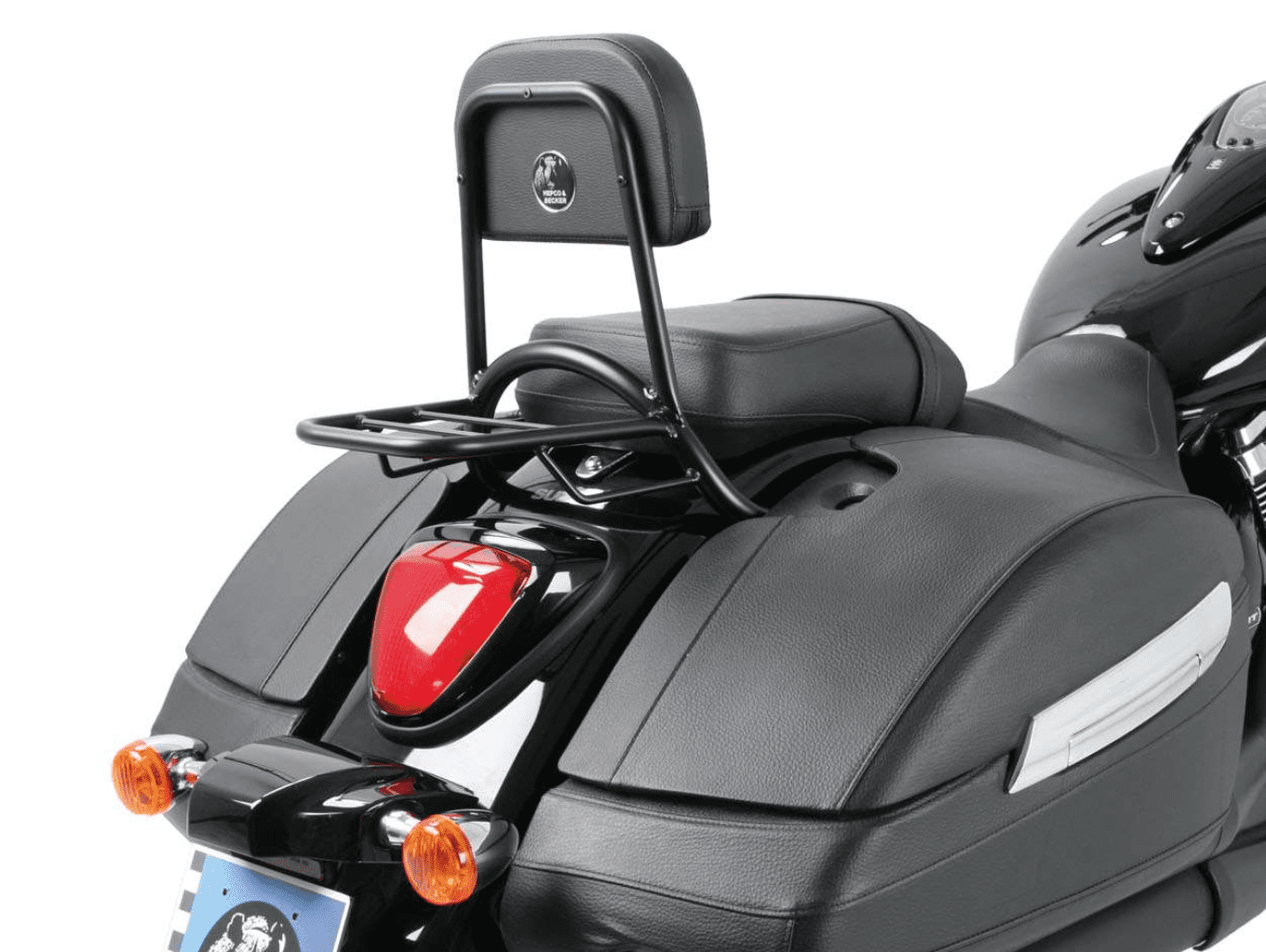 Sissybar mit Gepäckträger schwarz für Suzuki C1500T Intruder (2013-2016)