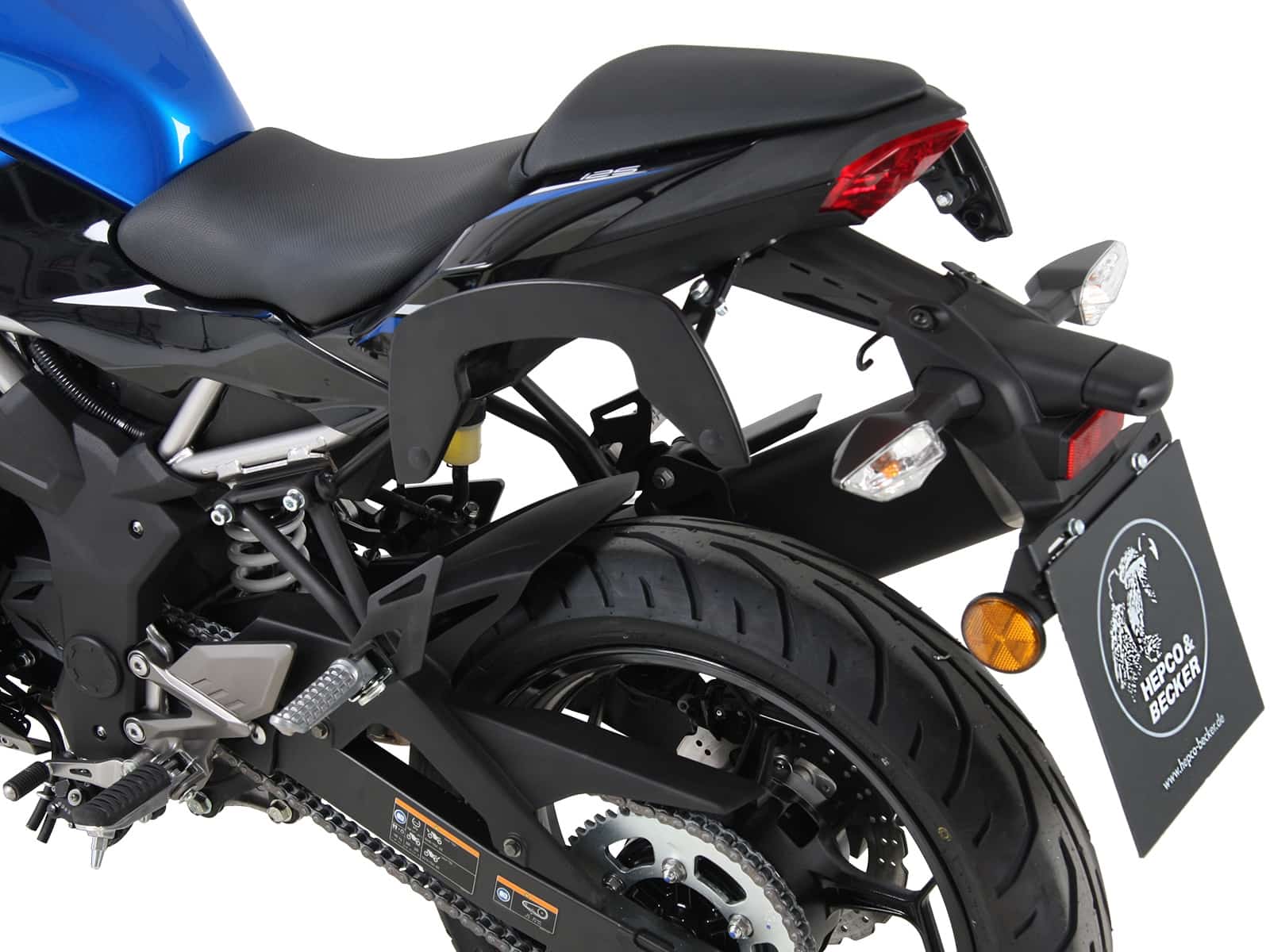 C-Bow Seitenträger schwarz für Kawasaki Z 125 (2018-)