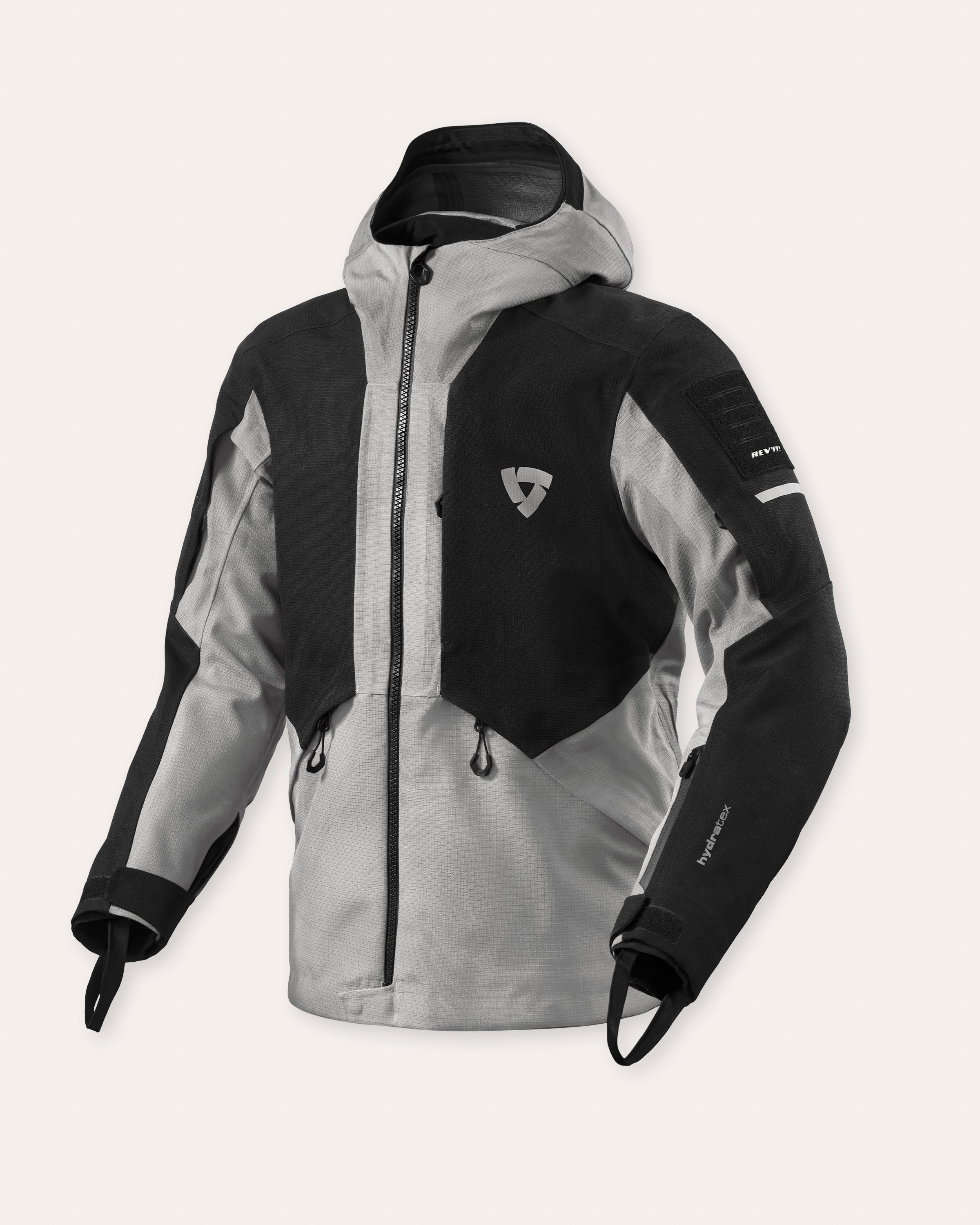 Jacke Tectonic H2O Schwarz-Hellgrau S Standard
