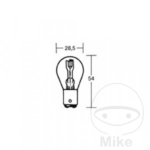 Lampe 6V18/18W BAX15D JMP Alternative: 7051457 Inhalt 1 Stück