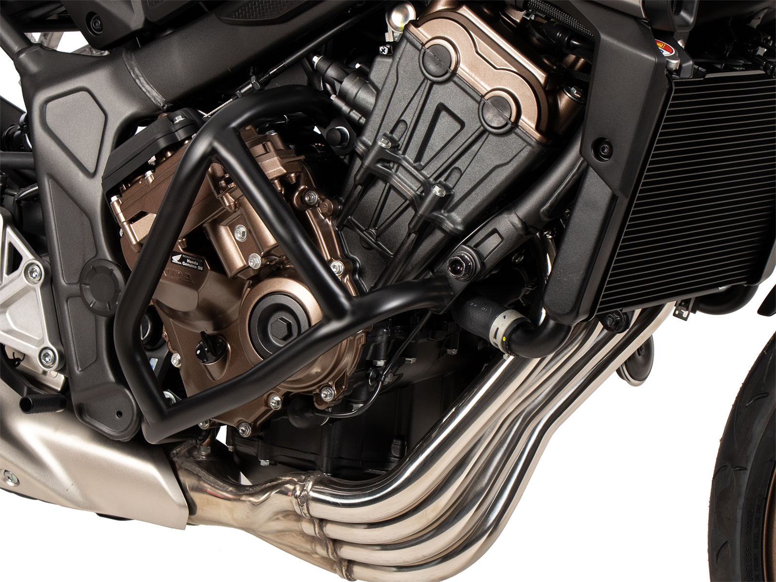 Motorschutzbügel "Solid" schwarz für Honda CB 650 R E-Clutch (2024-)