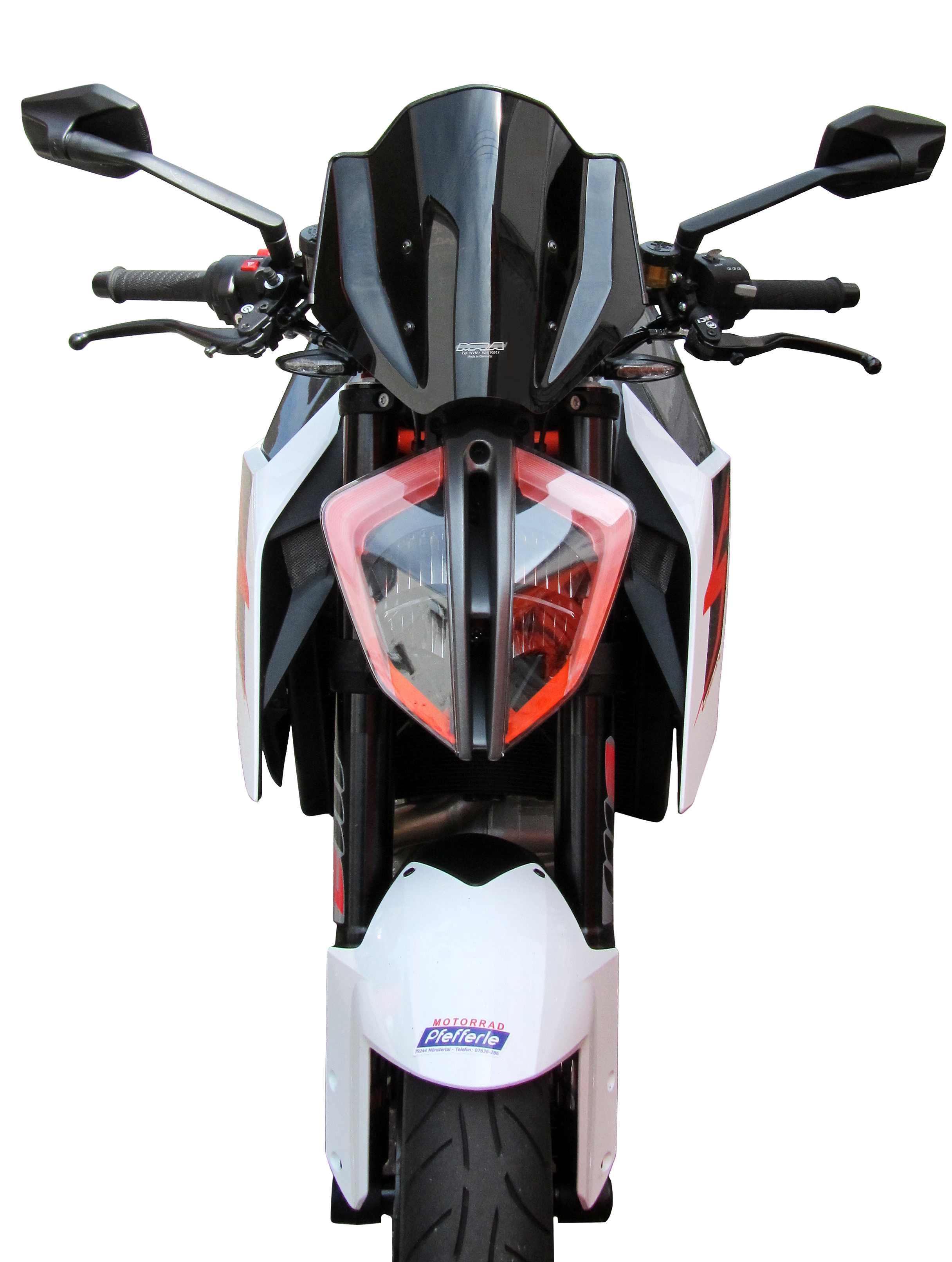 1290 SUPER DUKE R - Sportscheibe "NSPM" 2017-2019 - rauchgrau