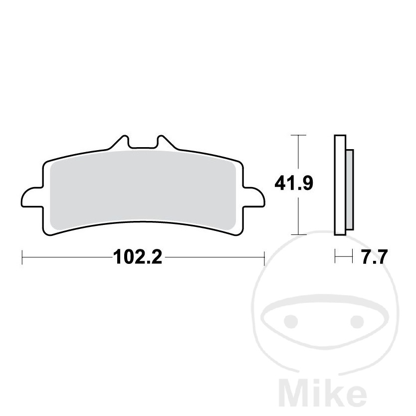 Bremsklotz Sinter vorne TRW Alternative: 7322456