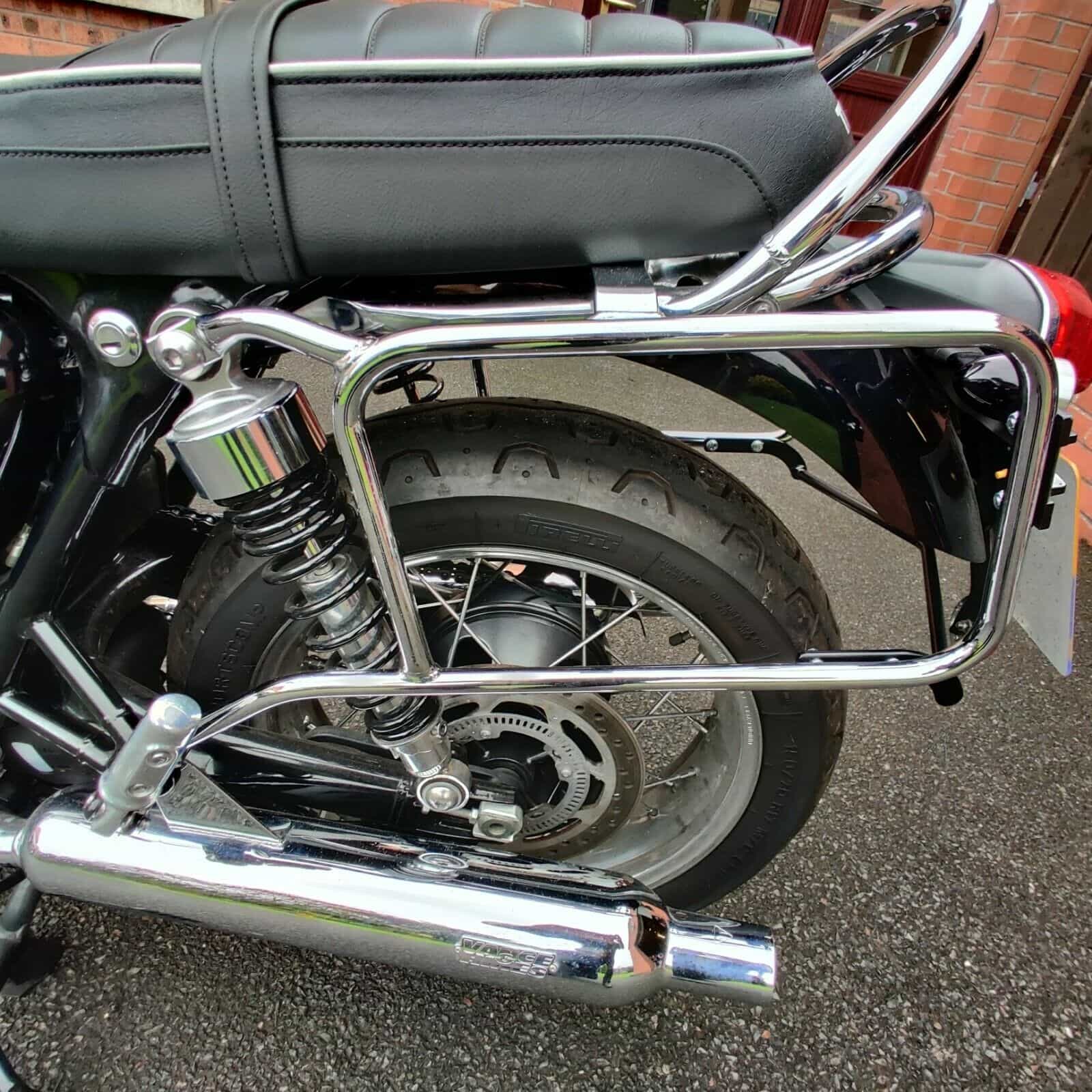 Seitenkofferträger festverschraubt chrom für Triumph Bonneville T 100/Black (2017-2025)