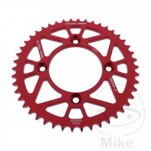 Alu-Kettenrad 46Z Teilung 428 rot JT Innendurchmesser 080 Lochkreis 100