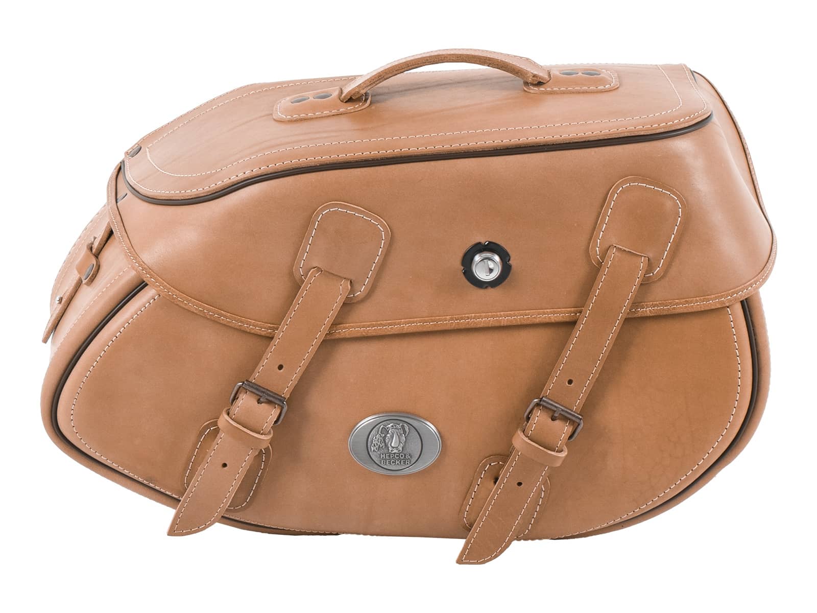 Ledereinzeltasche Buffalo sandbraun rechts für C-Bow Träger