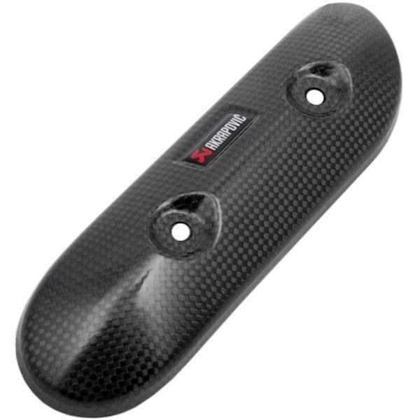 Akrapovic Carbon Hitzeschild mit Anbaumaterial, linke Seite