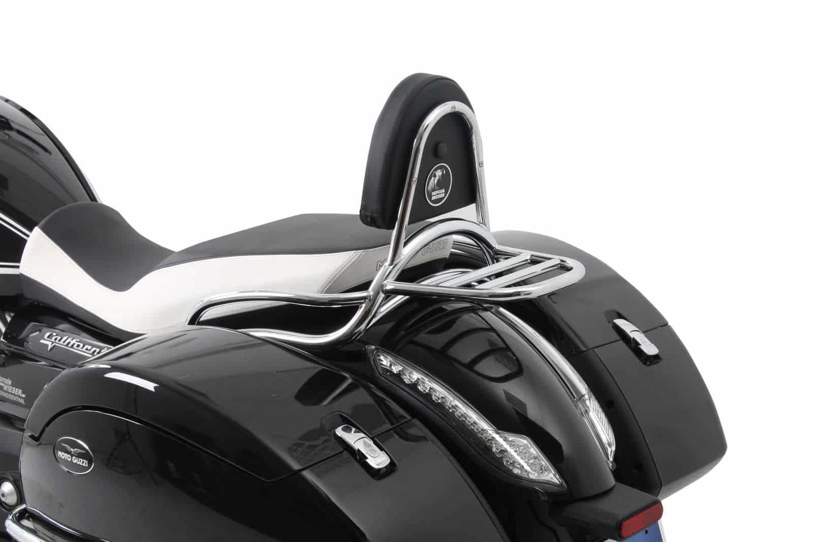 Sissybar mit Gepäckträger chrom für Moto Guzzi California 1400 Custom/Touring/Audace/Eldorado (2013-2020)