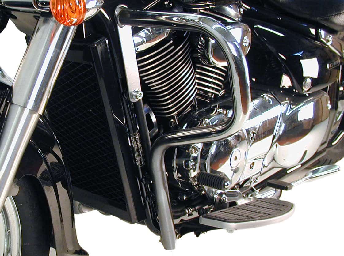 Motorschutzbügel (für Motorradmodell mit Original-Trittbrettern) chrom für Suzuki C 800 Intruder/Black Edition (2005-2016)