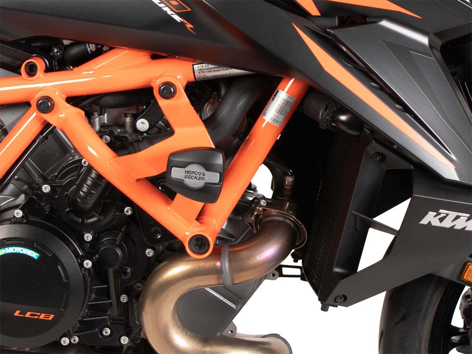Motorschutzbügel inkl. Protectionpad orange für KTM 1390 Super Duke R / EVO (2024-)