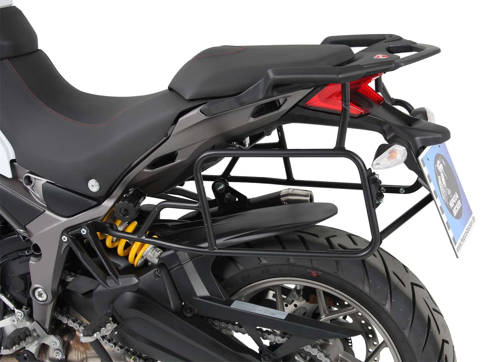 Seitenkofferträger festverschraubt schwarz für Ducati Multistrada 950/S (2017-2021)