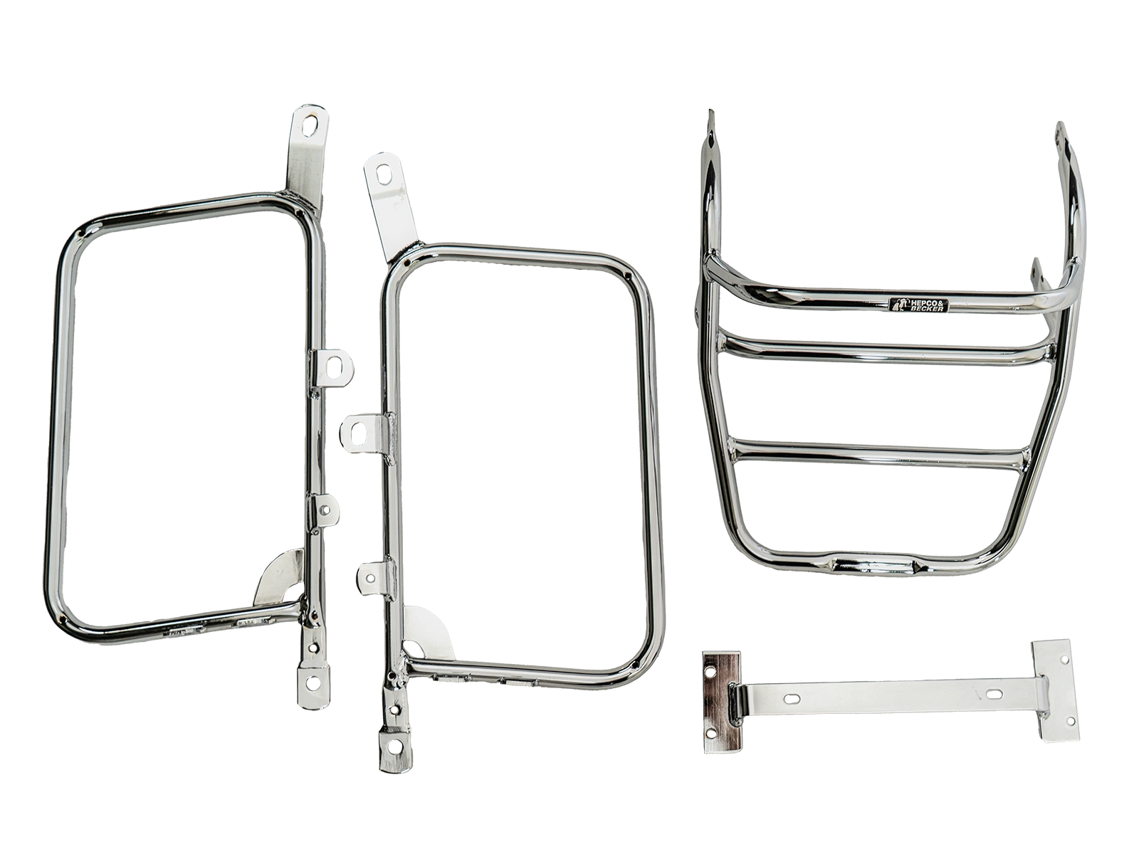 Komplettträgerset (Seitenkofferträger und Rohrgepäckbrücke Topcaseträger) chrom für Yamaha XS 650 (1975-1983)