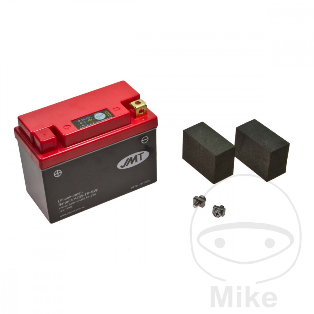 Batterie Motorrad HJB5-FP JMT Lithium-Ionen mit Anzeige Wasserdicht