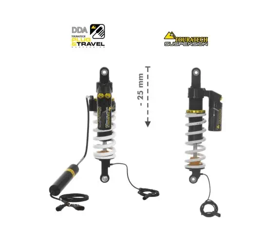 Touratech Suspension FAHRWERK-SET Plug & Travel Tieferlegung -25mm für BMW R1200GS Adventure (LC)