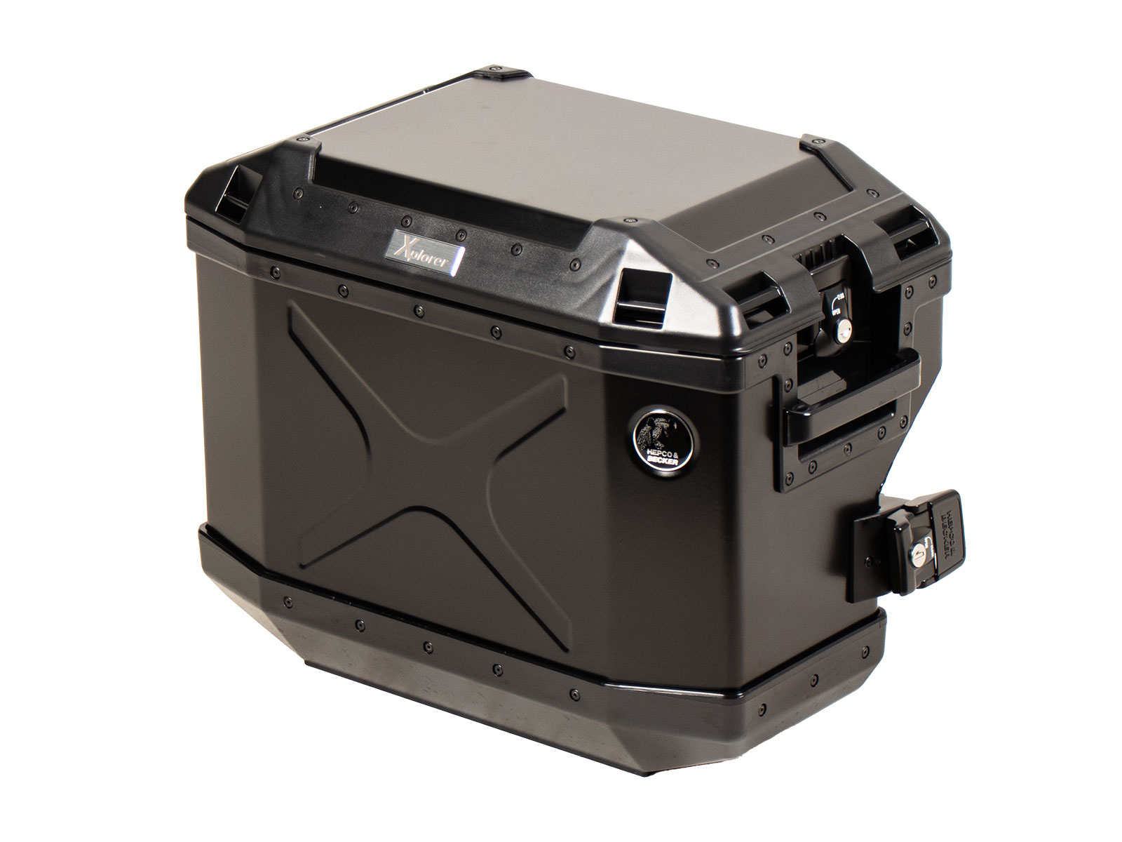 Xplorer 37 links schwarz für Cutout-Träger (ausgespart für Auspuff)