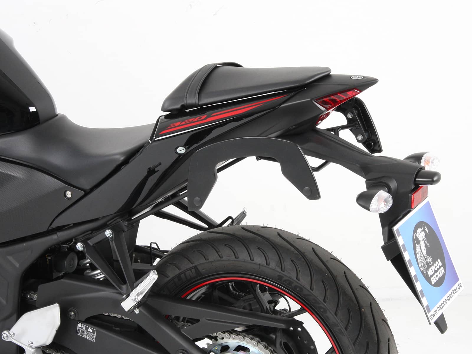 C-Bow Seitenträger schwarz für Yamaha YZF-R3 (2015-2024)