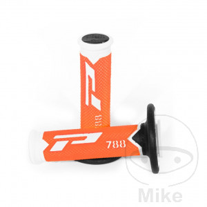 Griffgummi 788 weiß / schwarz fluoreszierend orange Durchmesser 22 / 25 mm geschlossen.