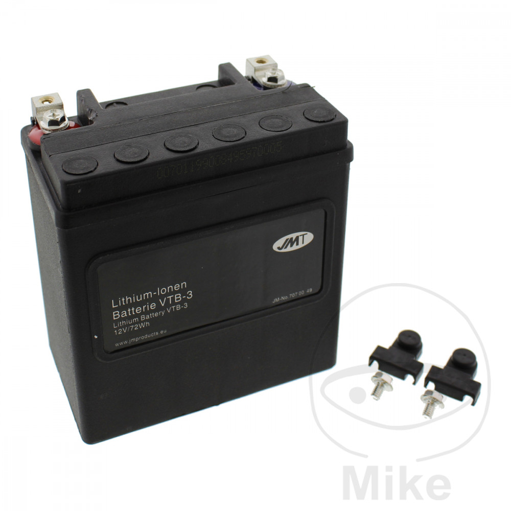 Batterie Motorrad VTB-3 V-Twin JMT Lithium-Ionen