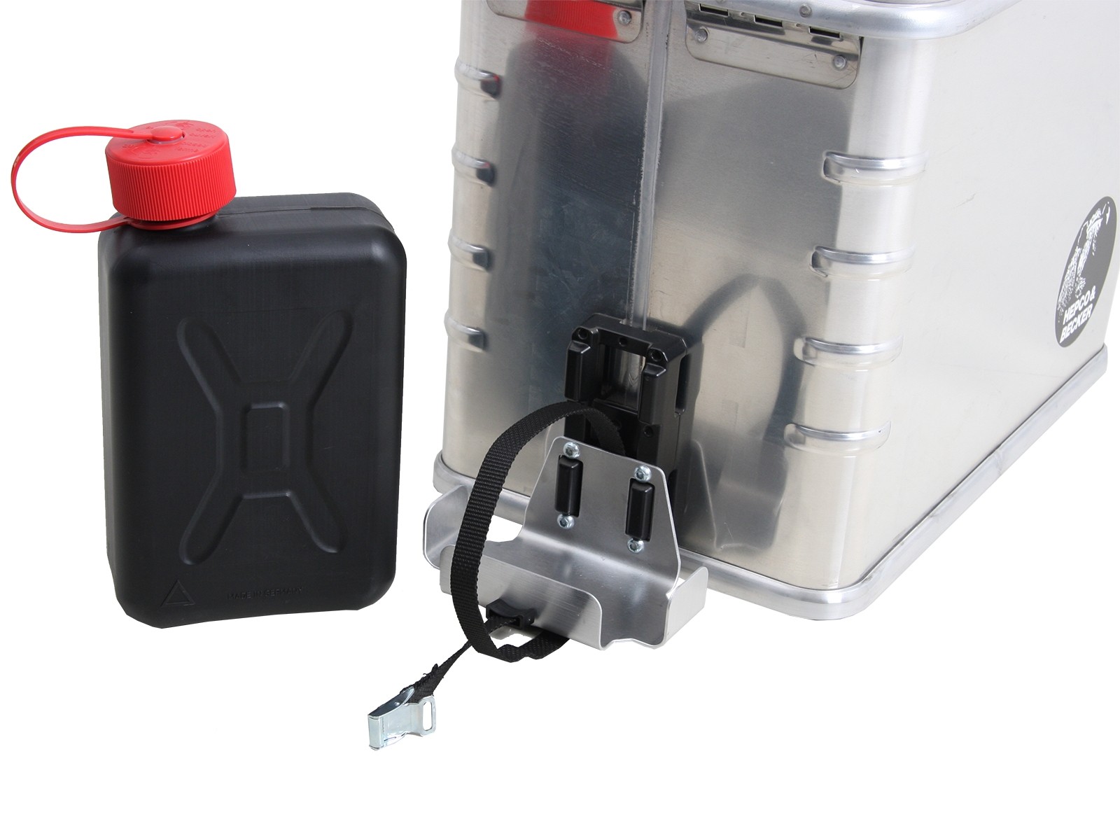Reservekanister 2 ltr. inkl. Universalhalter und Anbaumaterial