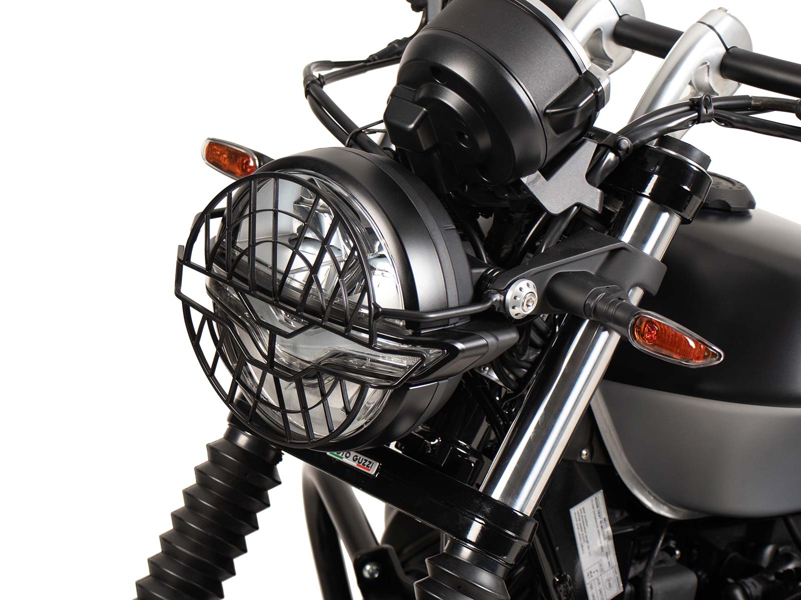 Lampenschutzgitter schwarz für Moto Guzzi V9 Bobber/Special Edition (2021-2025)