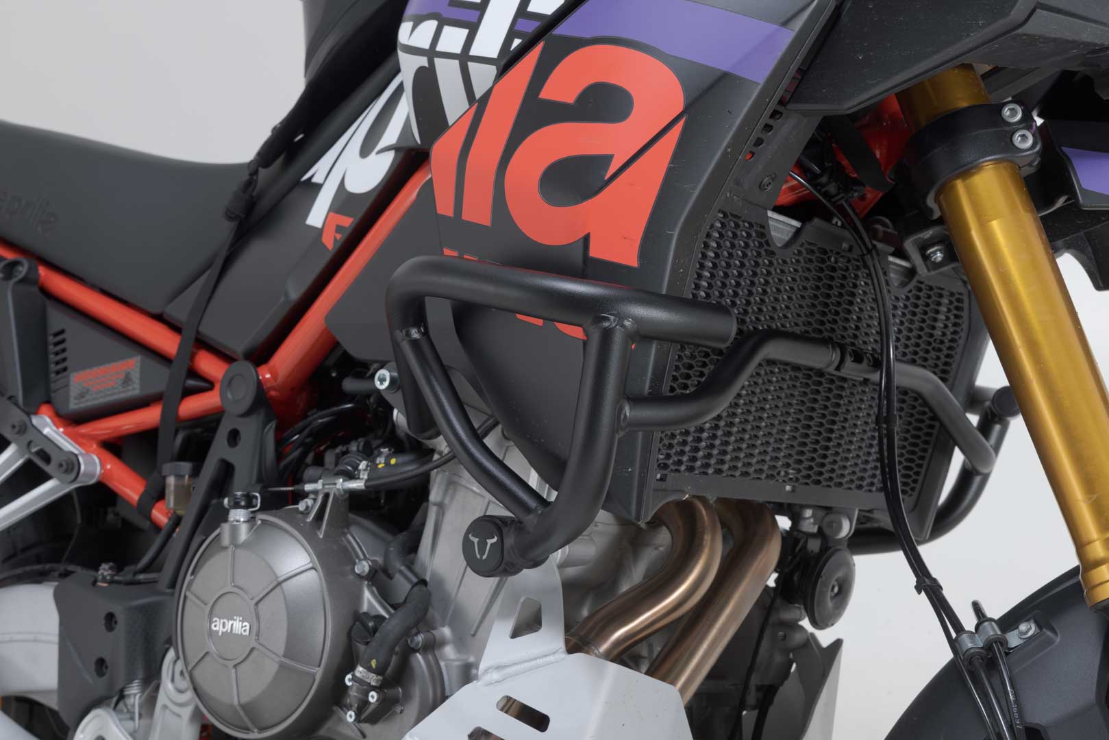 Sturzbügel Schwarz. Aprilia Tuareg 660 (21-) / Rally (24-).