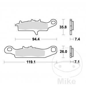 Bremsklotz Sinter SI TRW Alternative: 7325707