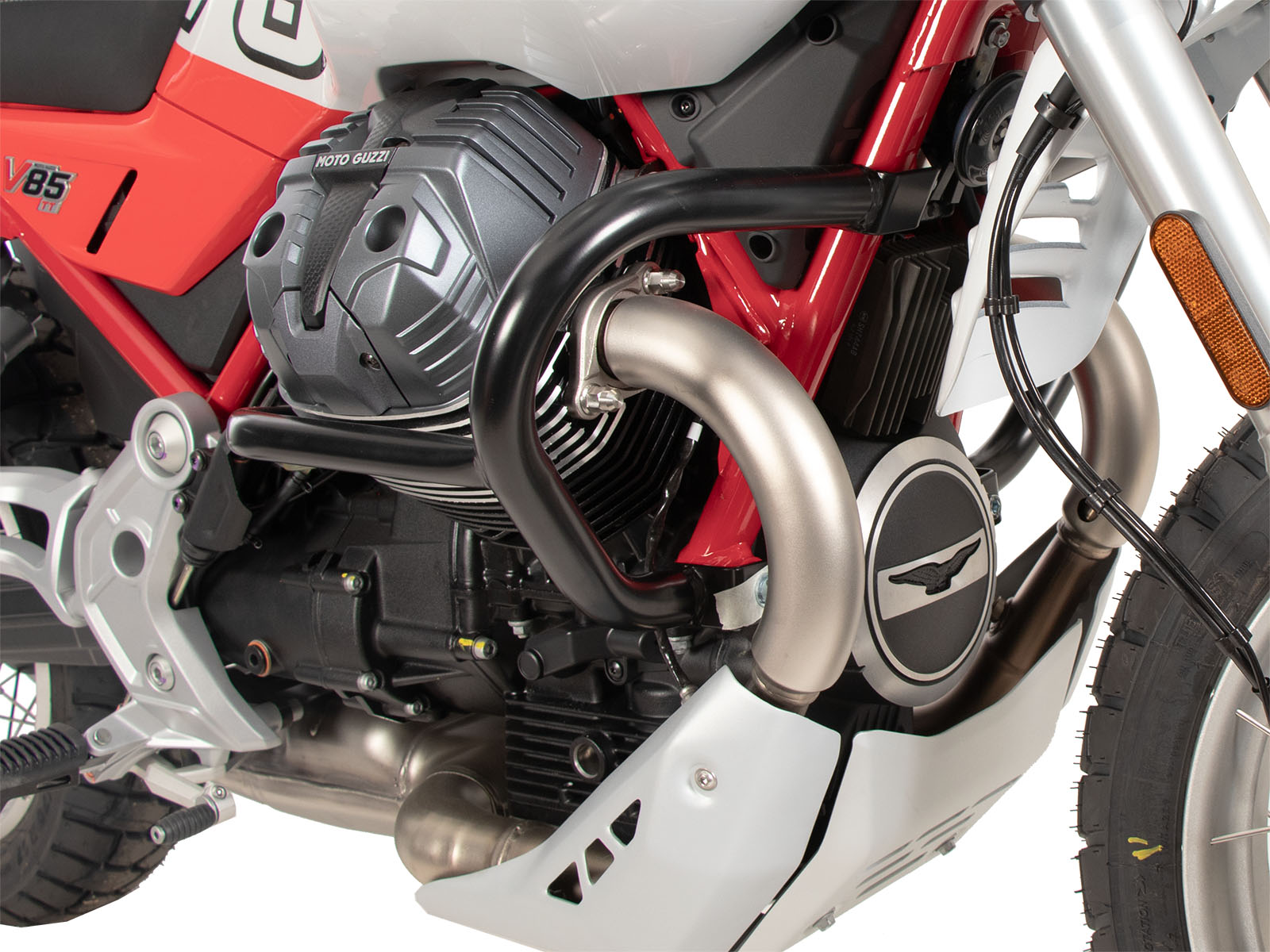 Motorschutzbügel schwarz für Moto Guzzi V 85 TT / Strada / Travel (2024-)