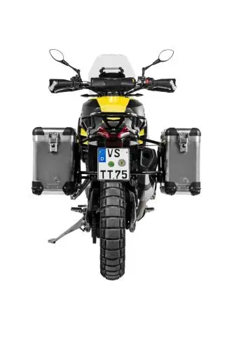 ZEGA Pro Koffersystem für Aprilia Tuareg 660 - Alu Natur | 31/38 | Schwarz