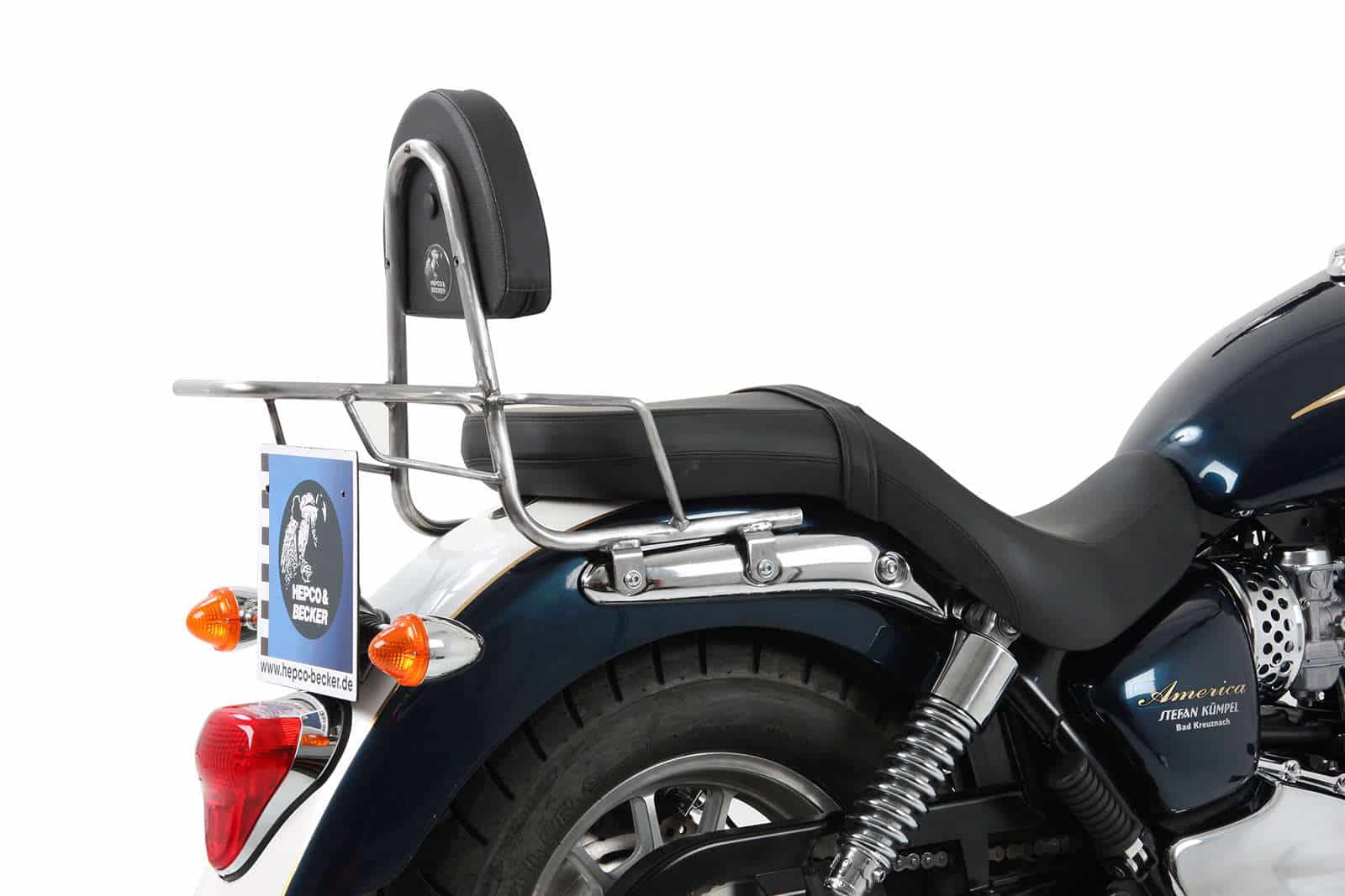 Sissybar mit Gepäckträger chrom für Triumph Bonneville Amerika/Speedmaster (2011-2017)